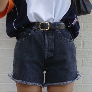 HEAVY MANNERS Grey Denim Short